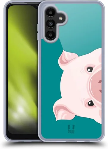 Vista 8 de Head Case Designs Cat Peeking Animals - Funda de gel [protección de grado militar] compatible con Samsung Galaxy A13 5G (2021)