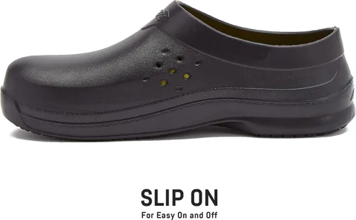 Vista 3 de Avia Zuecos antideslizantes para mujer, zapatos de trabajo antideslizantes para servicio de alimentos, jardín o enfermería