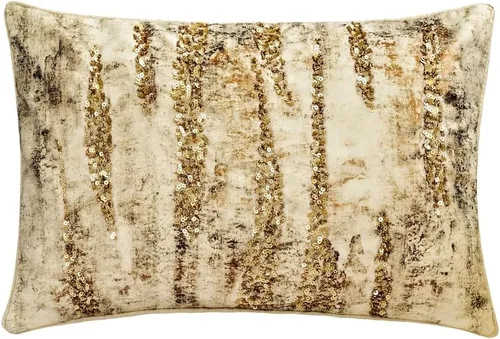 Vista 150 de The HomeCentric Fundas de almohada lumbares doradas de 12 x 14 pulgadas (11.8 x 13.8 in), de piel sintética, con diseño de animales, estilo moderno