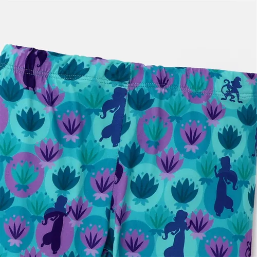 Vista 6 de Disney Conjunto de 2 piezas de sudadera y leggings con mangas con volantes para niñas pequeñas de princesa