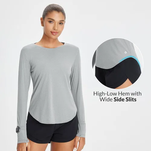 Vista 22 de BALEAF - Camisetas de sol de manga larga para mujer, con FPU 50+, para senderismo, ligeras, de secado rápido, protección contra rayos ultravioleta