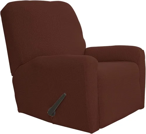 Vista 127 de Easy-Going Funda Elástica para Sofá Reclinable Cobertor de Sofá 4 Piezas Protector de Muebles Sofá Suave con Fondo Elástico Poliéster Spandex Tela