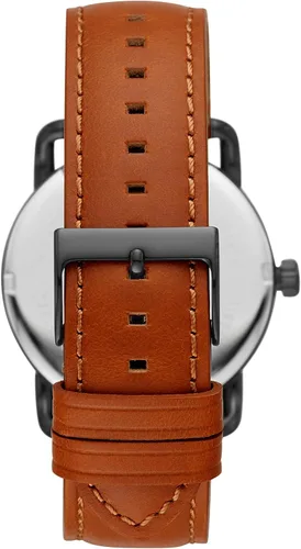 Vista 3 de Fossil Copeland - Reloj de cuarzo de acero inoxidable con correa de piel para hombre