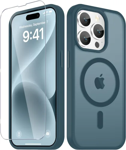 Vista 43 de Funda para Google Pixel 10 Pro XL, cubierta magnética mate, color negro Fit for MagSafe, Screen Protector included, Shockproof Military Grade