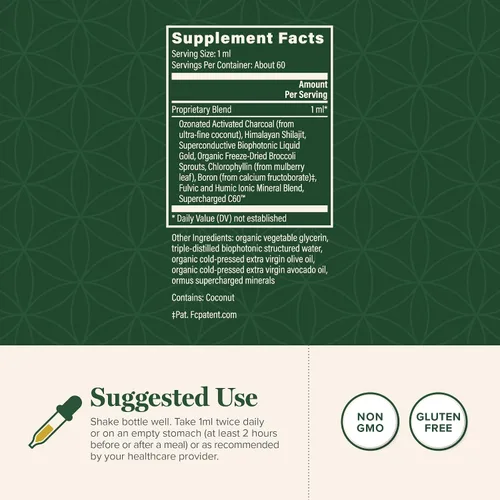 Vista 2 de Global Healing Center - Aglutinante de Toxinas MicroSomal - Apoyo para Desintoxicación - 2 Fl Oz