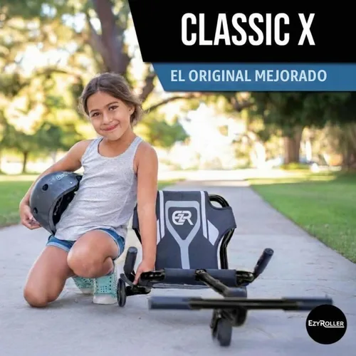 Vista 7 de EzyRoller Classic X - Juguete para niños de 3 a 12 años, hasta 154 libras Negro