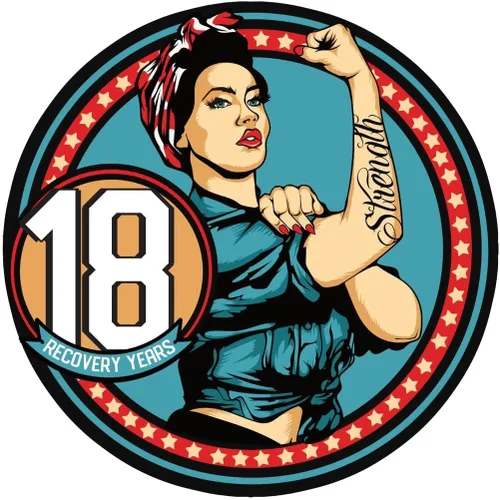 Vista 49 de Sobriety Coin – Rosie Strength Tattoo Recovery AA Chip, medallón de alta resistencia, regalo perfecto para cualquier persona en recuperación