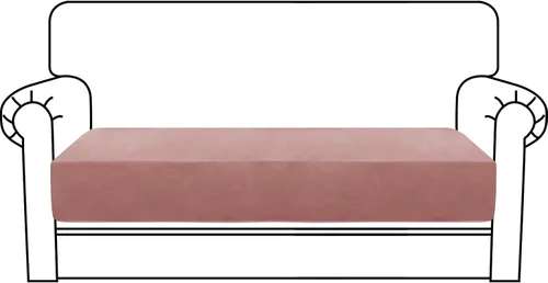 Vista 100 de MAXIJIN Fundas de cojín elásticas de terciopelo para sofá, funda de cojín suave de repuesto para sofá de dos plazas, protector de asiento