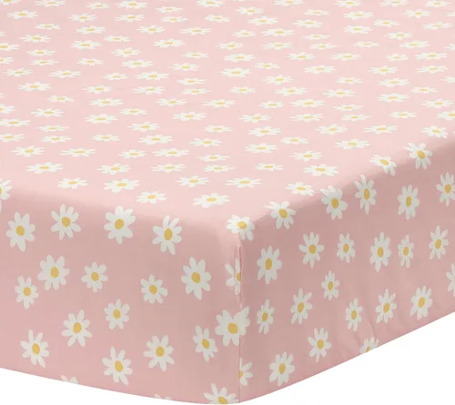 Vista 17 de Lambs & Ivy Baby Blooms Acuarela Floral/Mariposa Sábana Bajera de Algodón Ajustable para Cuna
