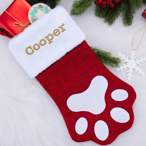 Vista 7 de Medias de Navidad personalizadas con nombre, 7 diseños, 6 fuentes, medias familiares personalizadas para Navidad, vacaciones y familia para Gnomo