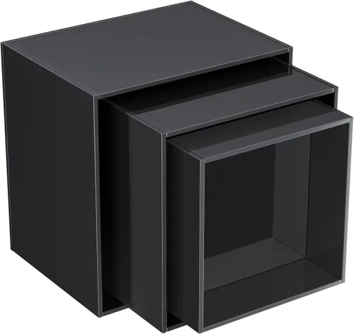 Vista 7 de HIIMIEI Elevadores de buffet, elevadores de alimentos para mesa de bufé, estante de exhibición para catering, postres coleccionables, figuras