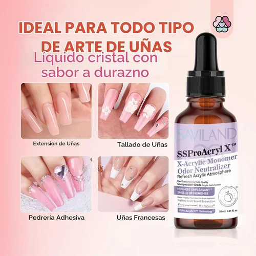 Vista 7 de SAVILAND - Neutralizador de olores de monómero con aroma a durazno para líquido acrílico, 1.0 fl oz