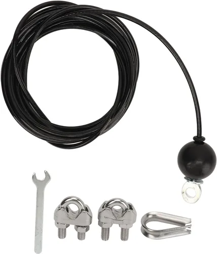 Vista 9 de HERCHR Cable de polea de fitness de 157 pulgadas / 197 pulgadas, ajustable, sistema de polea de repuesto para gimnasio en casa, cable de polea
