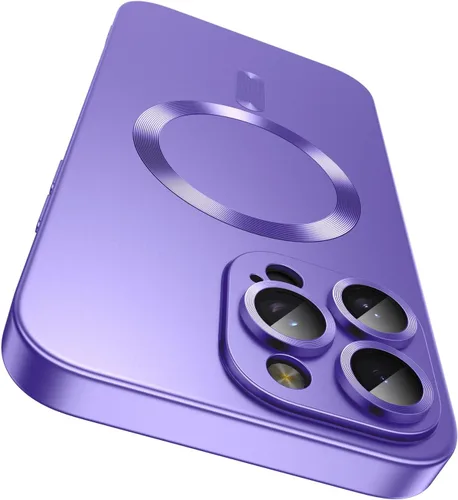 Vista 20 de LEKEVO Funda magnética para iPhone 13 [compatible con MagSafe] [protector de lente de cámara integrado] Funda delgada de silicona suave a prueba