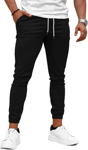 Vista 2 de GINGTTO Mens Joggers Pants Slim Fit Tapered Leg Hiking Outdoor Jogging Track Pants