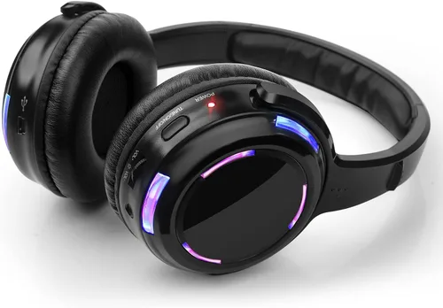 Vista 13 de Auriculares inalámbricos LED silenciosos profesionales de disco silencioso y RF LED silenciosos para iPod MP3 DJ Music Pary Club