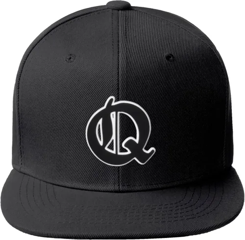 Vista 1141 de Daxton Gorra clásica con visera de billete plano con letras del alfabeto inglés antiguo de la A a la Z