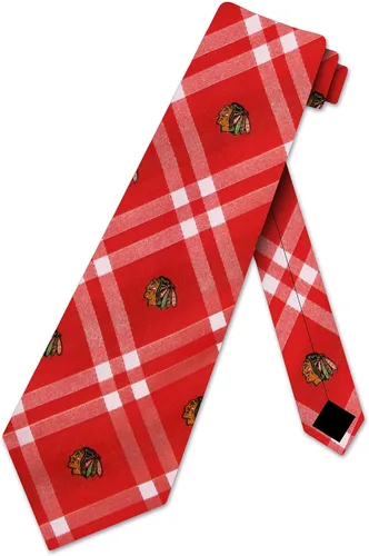 Vista 5 de Eagles Wings Blackhawks Ties Chicago Mens NHL Neckties Multi