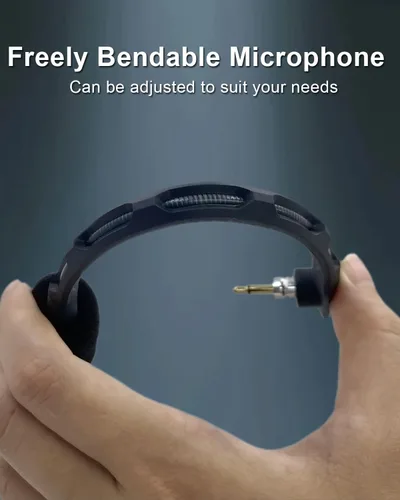 Vista 3 de Micrófono de repuesto para auriculares Astro A40 A40 TR, PS5 PC con cancelación de ruido micrófono Boom, negro, conector de 0.138 in