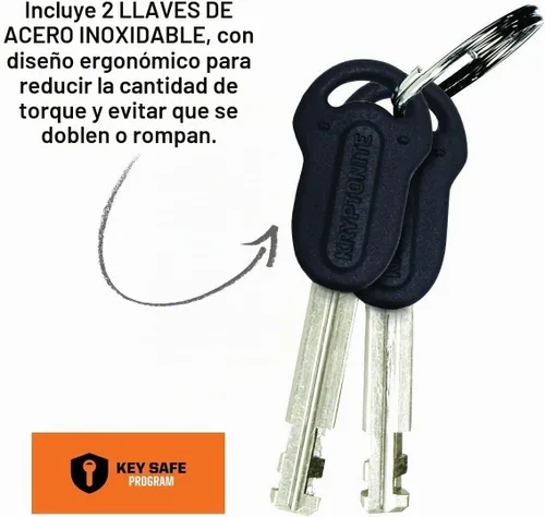 Vista 4 de Kryptonite Kryptolok Mini-7 - Cerradura en U para bicicleta, resistente antirrobo, grillete de 0.47 pulgadas con soporte de montaje y llaves
