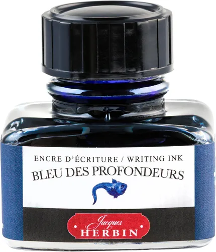 Vista 15 de Tinta para pluma estilográfica Herbin - Botella de 30 ml - Bleu Azur
