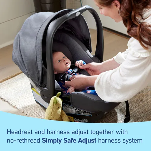Vista 5 de Graco® SnugRide DLX - Asiento infantil para automóvil con tecnología de pierna de carga, Astaire