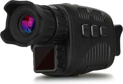 Vista 9 de Mini gafas de visión nocturna binocular cámara 1080P 12MP luz de estrellas distancia a 984.3 ft con 2.4 "TFT para caza, senderismo, camping, escalada