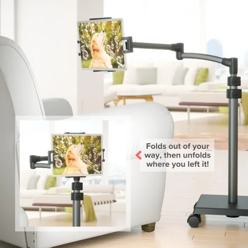 Vista 4 de LEVO G2 Deluxe - Soporte de piso para tableta, soporte ajustable para iPad