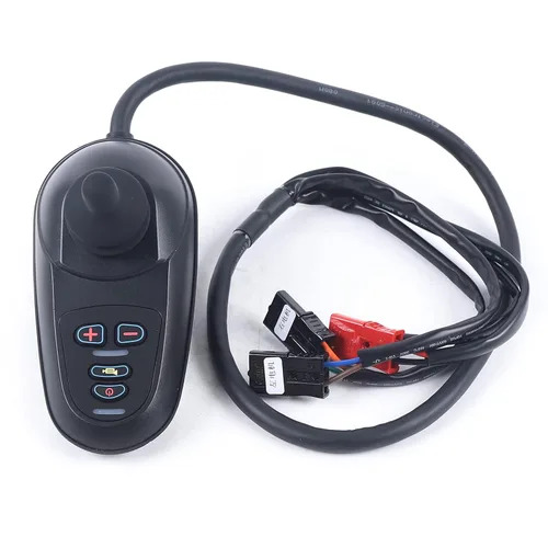 Vista 4 de YIYIBYUS Wheelchair LED Command Joystick, DC 24V Waterproof Electric Power Wheelchair Controller Part LED 6 Keys Joystick for Folding Electric
