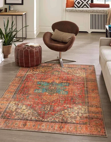 Vista 11 de Unique Loom Timeless Collection - Alfombra de área - Peter (2' x 3' 1" ovalada, beige/marfil)