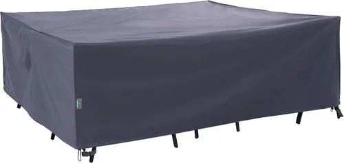 Vista 11 de F&J - Cubierta de mesa para patio al aire libre, 62 x 42 x 27.5 pulgadas, impermeable, resistente a los rayos UV, protección contra la nieve