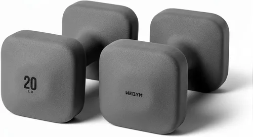 Vista 34 de WeGym Square Dumbbells for Home Gym, Hand Weights for Strength Training