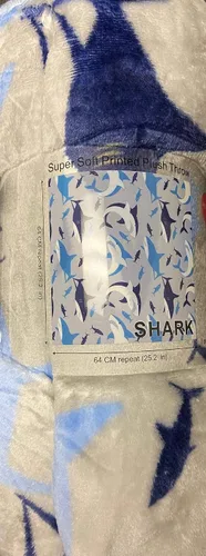 Vista 4 de Shark Baby - Manta extra suave (50 x 60 pulgadas), tiburones azules y grises