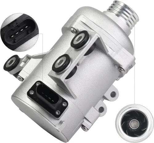 Vista 2 de Bomba de agua de motor eléctrico 11517586925 Kit de termostato para BMW Z4 X3 X5 323i 325i 328i 330xi 128i 528i 525i 530xi xDrive W/Bolt Reemplazar