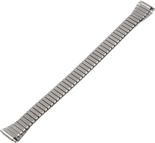 Vista 2 de Banda de expansión de reloj de Voguestrap TX666W, de 0.43 a 0.55 pulg, color plata de larga duración ajustado