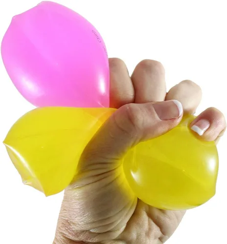Vista 3 de Juego de 2 serpientes grandes de neón que brillan en el agua – Juguete para el estrés – Tubo de Wiggly Wiggler resbaladizo – Pelota sensorial