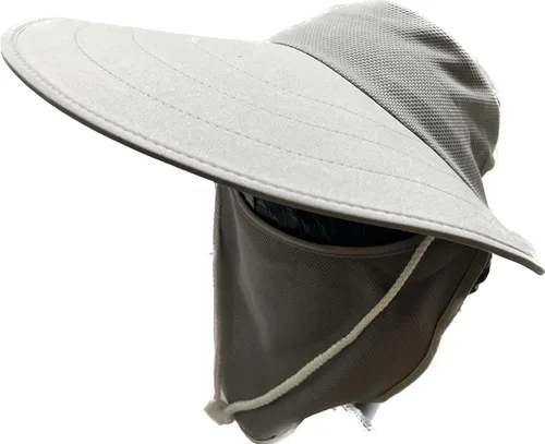 Vista 7 de Mrlahat Visera ancha para pesca al aire libre, gorra de pesca con solapa larga para orejas y cuello, unisex Beige