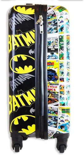 Vista 3 de Fast Forward Equipaje giratorio rígido con licencia para niños, Batman 20 Pulgadas, Spinner