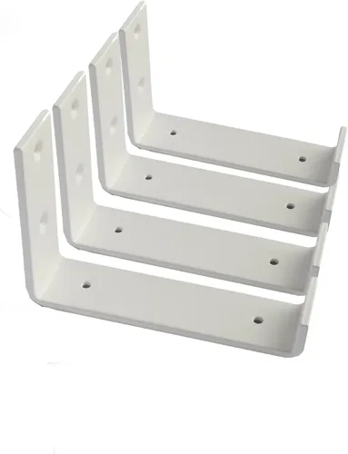 Vista 5 de Soportes de estante Paquete de 4 soportes flotantes resistentes de 6.0 pulgadas de largo x 4.0 pulgadas de alto x 1.5 pulgadas de ancho, estantes