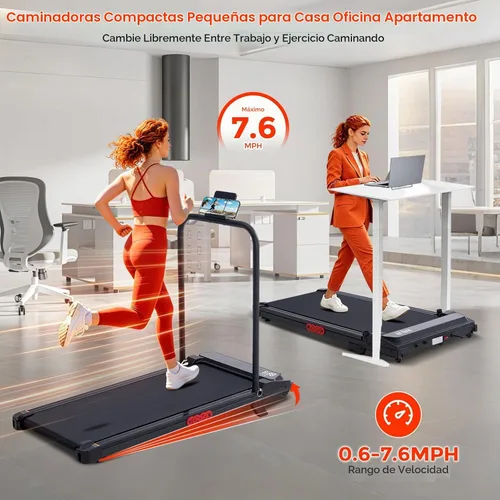 Vista 7 de Cintas de correr portátiles para el hogar, almohadilla compacta