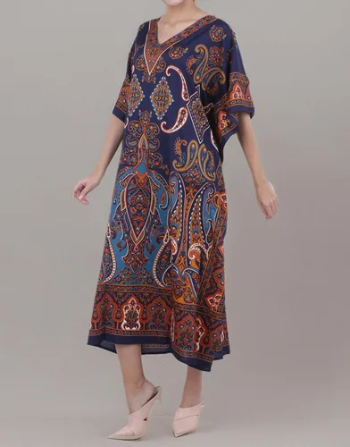 Vista 9 de Miss Lavish London Vestidos de caftán para mujer, pareos de playa, tallas grandes, caftanes africanos y de Dubái, ideales para ropa de descanso