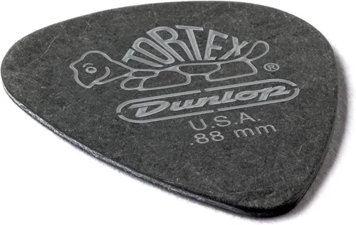Vista 2 de Dunlop Tortex púas de guitarra negro oscuro