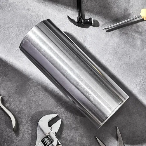 Vista 7 de Therwen 1 Rollo de Lámina de Aluminio, Paneles de Techo de Metal de Aluminio de 0.2 mm de Espesor, Tira de Sellado para Ventanas, Puertas