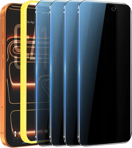 Vista 7 de WHPXJY Paquete de 2 protectores de pantalla de privacidad para iPhone 11 Pro Max y iPhone Xs Max, anti-espía, inastillable, película de vidrio
