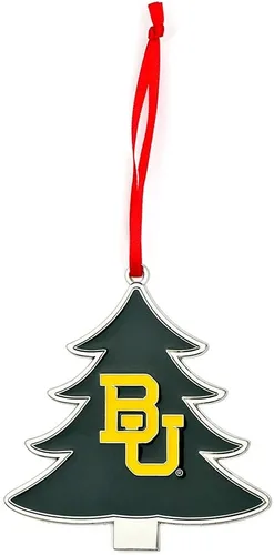Vista 9 de Alabama Crimson Tide Circle Logo Árbol en forma de adorno de Navidad de metal