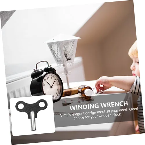 Vista 6 de DOITOOL Juego de llaves de reloj de metal, llave de relojería para el hogar, llave de bobinado para accesorios de reloj