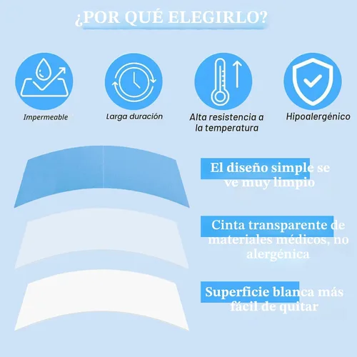 Vista 4 de Kachanaa 48 piezas de pegamento de encaje ultra fuerte impermeable de doble cara para peluca de encaje frontal, cinta adhesiva de encaje de sujeción