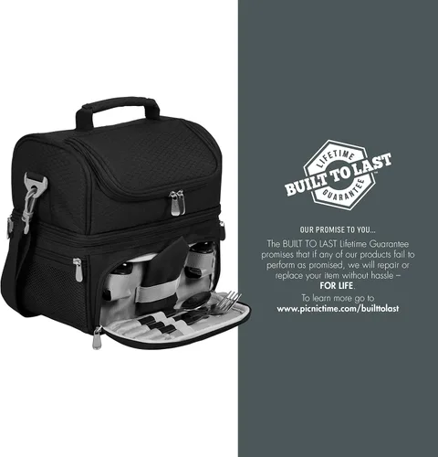 Vista 134 de PICNIC TIME NCAA Nebraska Cornhuskers Pranzo - Lonchera aislada con juego de pícnic, bolsa enfriadora para el almuerzo