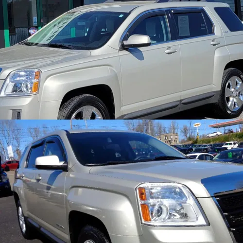 Vista 2 de Deflector de protección de ventilación para ventana de humo estilo canal compatible con GMC Terrain 2010-2017