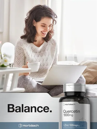 Vista 7 de Horbäach Quercetina 1000mg 100 Cápsulas con 100 mg de Zinc